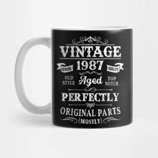 Vintage 1987 33rd Birthday Gift 33 Years Old Mug